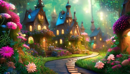 Fototapeta premium fairy tale castle