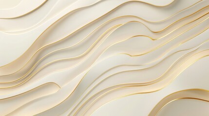 Golden lines luxury on cream color background
