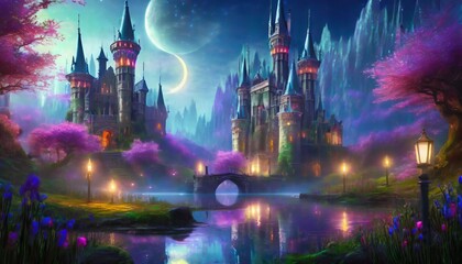 Obraz premium landscape with castle