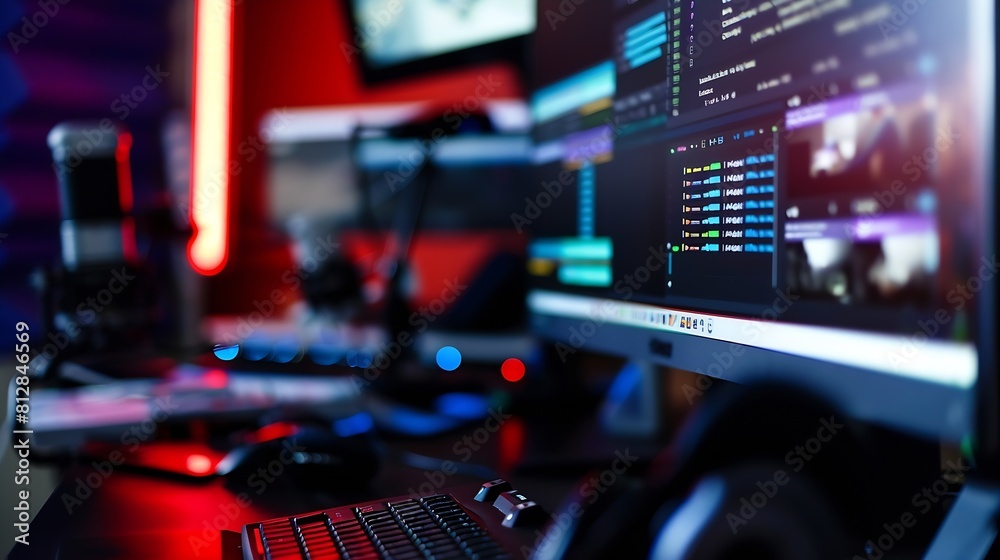 Fototapete Software development concepts and programming for various devices Software Engineer Computer programmer coding process chart testing platform Data analytics online safety : Generative AI