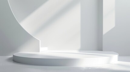 3D Light White Background hyper realistic 