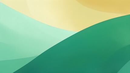 Calming Shapes in emerald Colors. Flat and minimalistic Wallpaper