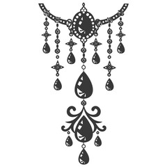 Silhouette jewelry and accessories for women black color only