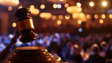 Picture a scene filled with anticipation and excitement as a dynamic charity auction unfolds before your eyes.

