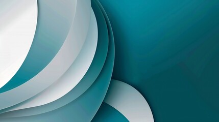 Flyer design Corporate business report cover brochure or flyer design Leaflet presentation Teal Flyer with abstract circle round shapes background Modern poster magazine layout templat : Generative AI