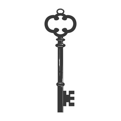 Silhouette key black color only