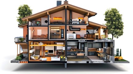 Cutting-Edge Home with Advanced Fire Prevention and Automation Features