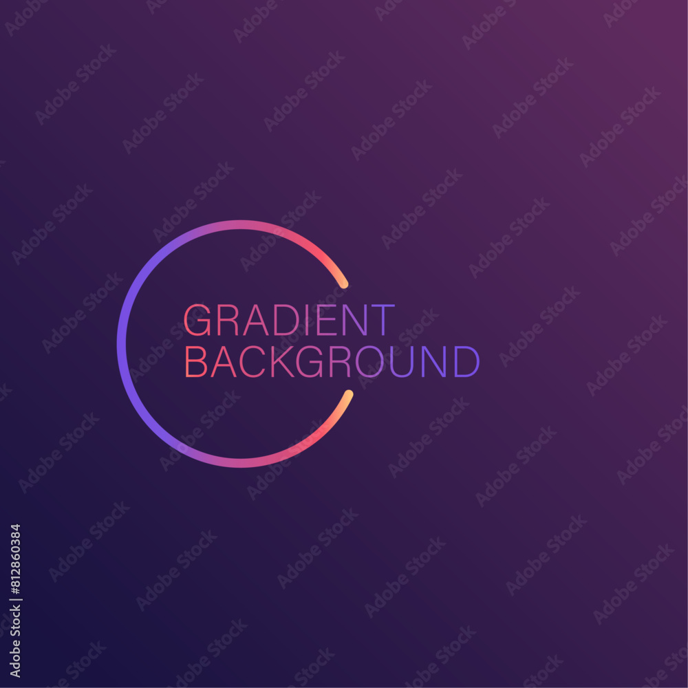 Wall mural purple gradient background. violet dark minimalistic abstract background.