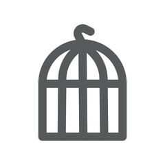birdcage line icon