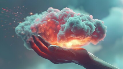 Cloud Computing in Healthcare Benefits, Use Cases, AI Generative hyper realistic 