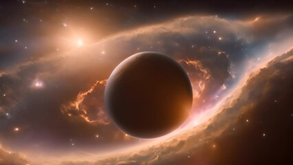 Enigmatic Black Hole in Deep Space Generative AI