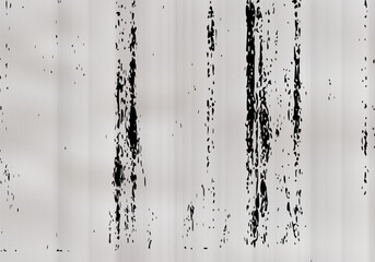 Photocopy or print paper with a grunge overlay with noise and ink streaks. Mud-textured paper. Black and white vector bg