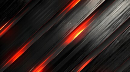 Obraz premium Abstract red and black background with glowing light.