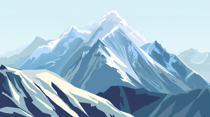 Obraz premium low square mountain ridge Stock vector illustration