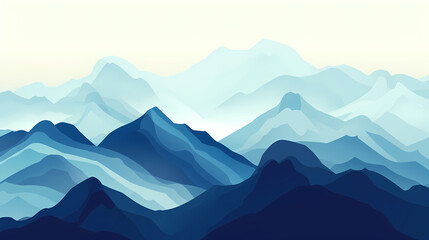 Naklejka premium low square mountain ridge Stock vector illustration