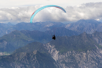 Paragliding on Monte Baldo, Italy
