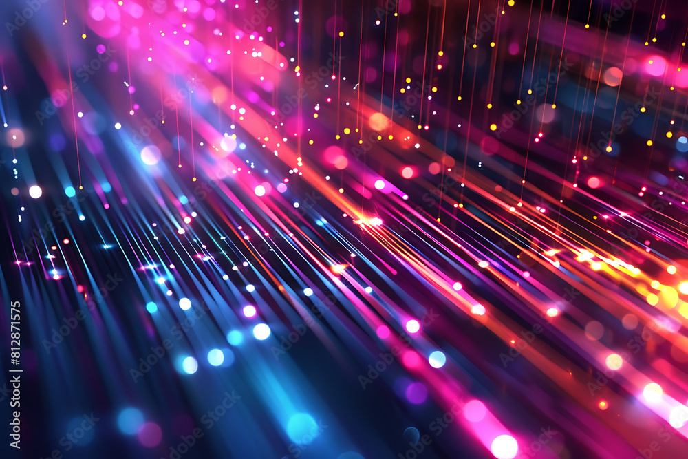 Poster abstract background of smooth lines. big data visualization.