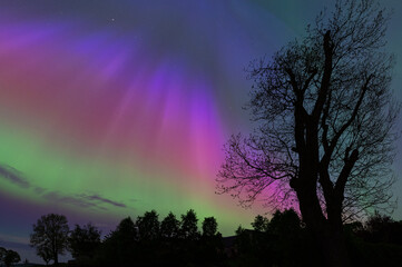 Multi colored Aurora from Southern Scotland on 10 May 2024