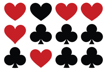 Suit deck of playing cards vector design