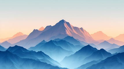Fototapeta premium low square mountain ridge Stock vector illustration