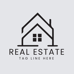 Real estate logo design. Rent, Use For sale of real estate vector logo, House cleaning, home security, real estate auction. Vector building logo concept.