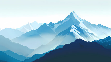 low square mountain ridge Stock vector illustration