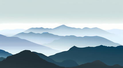 low square mountain ridge Stock vector illustration