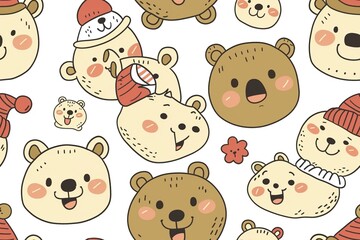 Fototapeta premium A cute and simple cartoon design featuring 
