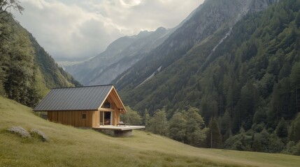 house in the mountains