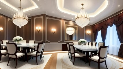 Interior of a dining room