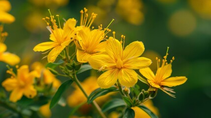 Hypericum perforatum, commonly known as St