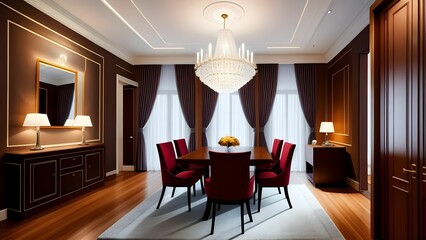 Interior of a dining room