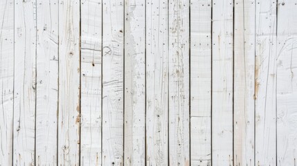 Whitewashed wooden fence panels background texture with peeling paint