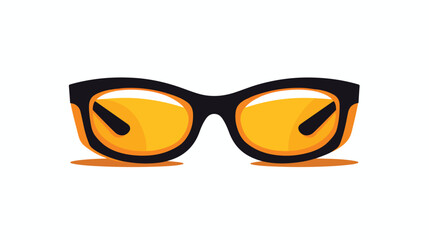 Glasses logo vector illustration isolated on white