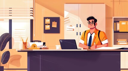 Tax Accountant at work: Visually appealing depiction of daily tasks and tools in All Accounting & Finance