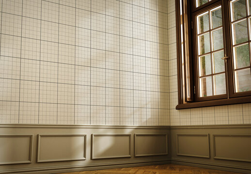 Wallpaper Mockup with Window