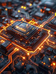 Obraz premium Investigate the advancements in nanoelectronics