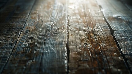 Background for products cosmetics food or jewellery Rustic wood board Front view : Generative AI