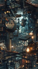 Experiment with a tilt-shift technique in a classical literature setting