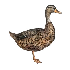 Duck isolated on transparent background