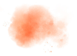 Watercolor stain element for decoration