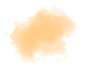 Watercolor stain element for decoration