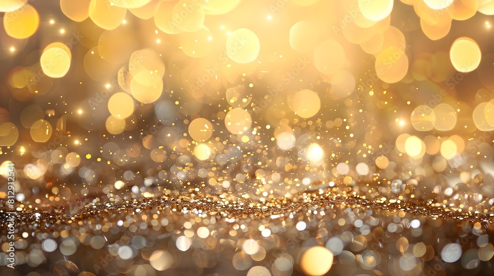 Aufkleber Sparkling Bokeh of Glitz and Glamour A of a Prosperous New Year 2025