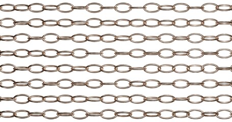 Repeating Metal Chain Pattern for Backgrounds and Textures
