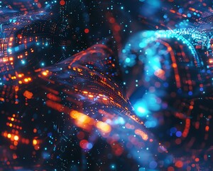 Explore the intersection of Cryptocurrency Markets and Space Exploration through surprising camera angles Merge the chaos of financial data with the serenity of outer space in a vi