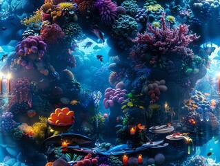 Infuse a touch of mystery and wonder into the depths of an underwater culinary realm
