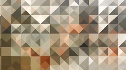 Muted Geometric Abstraction with Interlocking Triangles and Parallelograms in Asymmetrical Grid Layout Suitable for or Digital Background