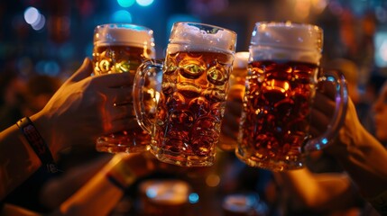 The Harbin International Beer Festival in Harbin China a celebration of beer culture with...