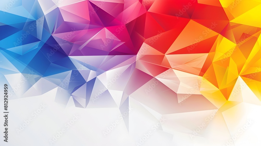 Aufkleber vibrant geometric polygon abstract background for digital art and design