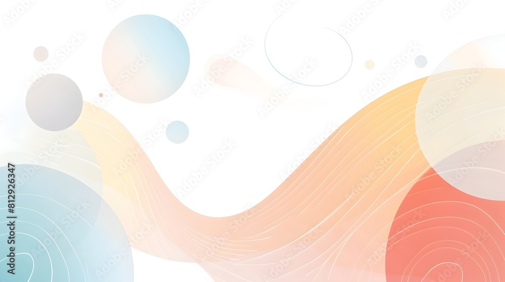 Leinwandbilder Serene Geometric Backdrop with Soft Gradient Tones and Ample Copy Space for Elegant Design Elements